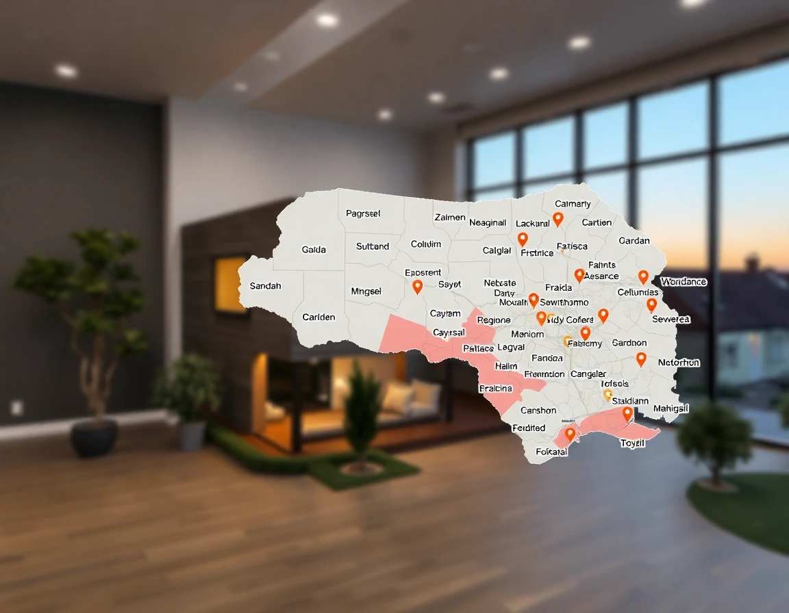 Roofing Service Areas Map